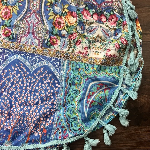 Lulalife Australia All‎ Over Mosaic BOHO Maxi Dress XS Floral Bohemian Pockets - Picture 2 of 9